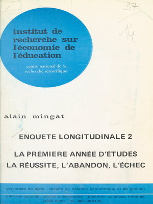 cover image of Enquête longitudinale (2)